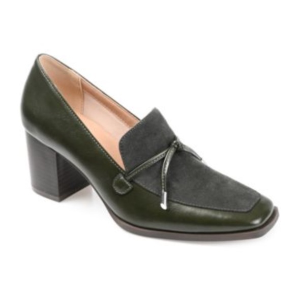 Journee Collection Olive Green Crawford Loafers Size 8.5 - Picture 1 of 10